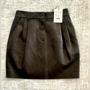 Theory leather skirt
